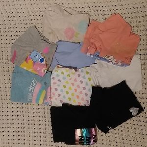 Set of 9 girls t-shirts size 4T